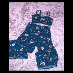 Two piece floral set